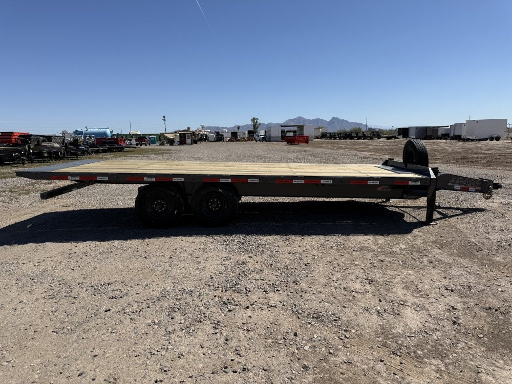 22' Horizon FFT Bumper Pull Full Deckover TIlt Trailer - (2) 8K Axles 15225