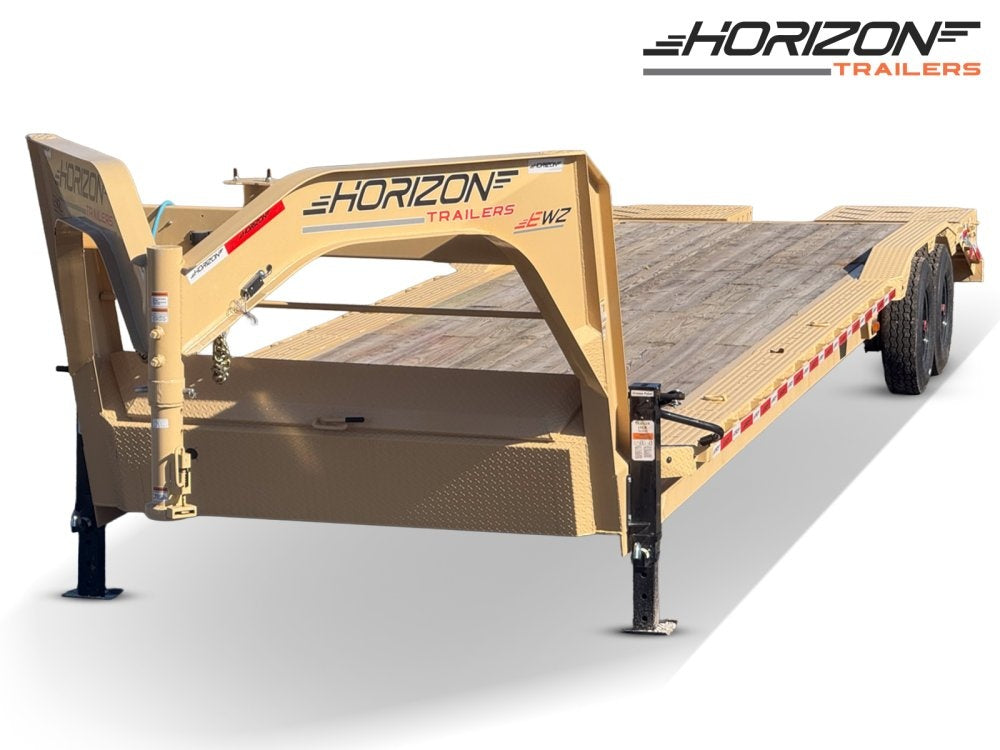 34' EWZ Gooseneck Equipment Hauler 8k Axles - Equipment Trailers - TrailerSwap