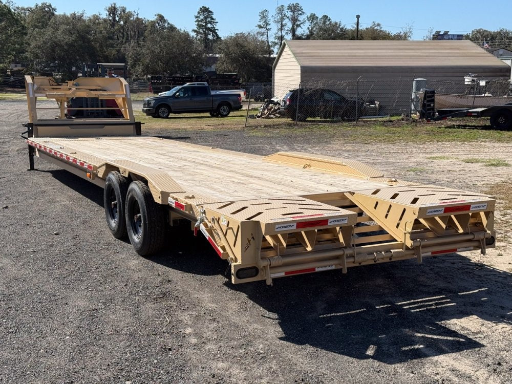 34' EWZ Gooseneck Equipment Hauler 8k Axles - Equipment Trailers - TrailerSwap