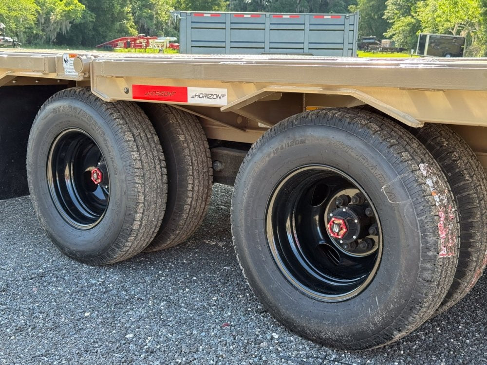 34' Horizon FYZ Gooseneck Hydraulic Dovetail Deckover Trailer - (2) 12K Axles - Hydraulic Dovetail - TrailerSwap