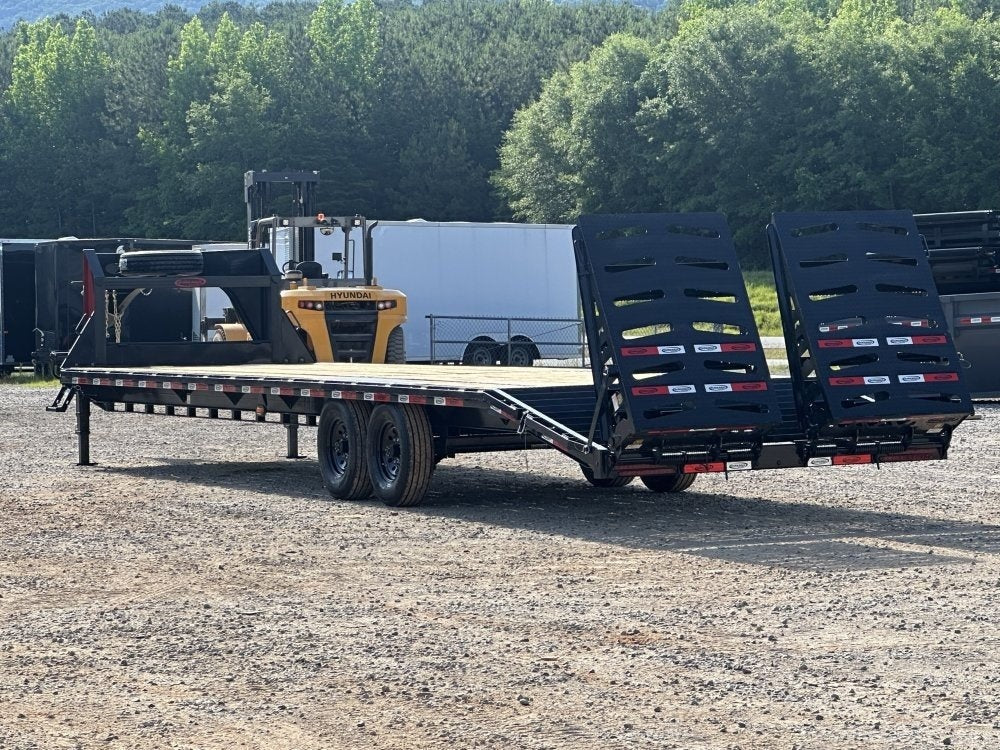 35' DKO Gooseneck Deckover 30'+5' Mega Ramps (2) 8K Axles - Hotshot Non-CDL - DO 8K MR - TrailerSwap
