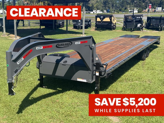 35' DKO Gooseneck Deckover 30' + 5' Mega Ramps (2) 7K Axles - Hotshot Non-CDL - DO 7K MR - TrailerSwap