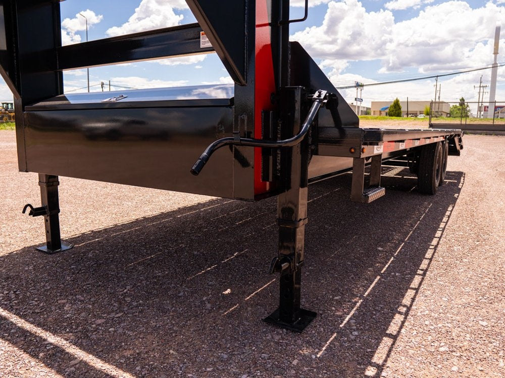 35' DKO Gooseneck Deckover 30'+5' Mega Ramps (2) 8K Axles - Hotshot Non-CDL - DO 8K MR - TrailerSwap