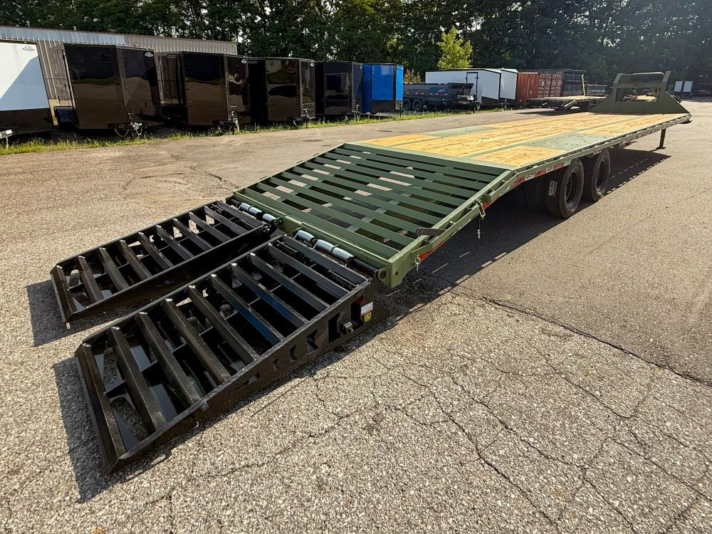 35' DKO Gooseneck Deckover 30' + 5' Mega Ramps (2) 10K Axles - Dual Wheel Deckover - DO 10K MR DW - TrailerSwap