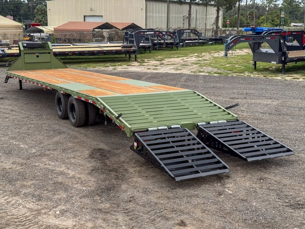 35' DKO Gooseneck Deckover 30' + 5' Mega Ramps (2) 12K Axles - Dual Wheel Deckover/DO 12K MR - Stryker Dealership Group