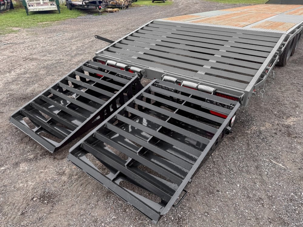 35' DKO Gooseneck Deckover 30' + 5' Mega Ramps (2) 12K Axles - Dual Wheel Deckover - DO 12K MR - TrailerSwap