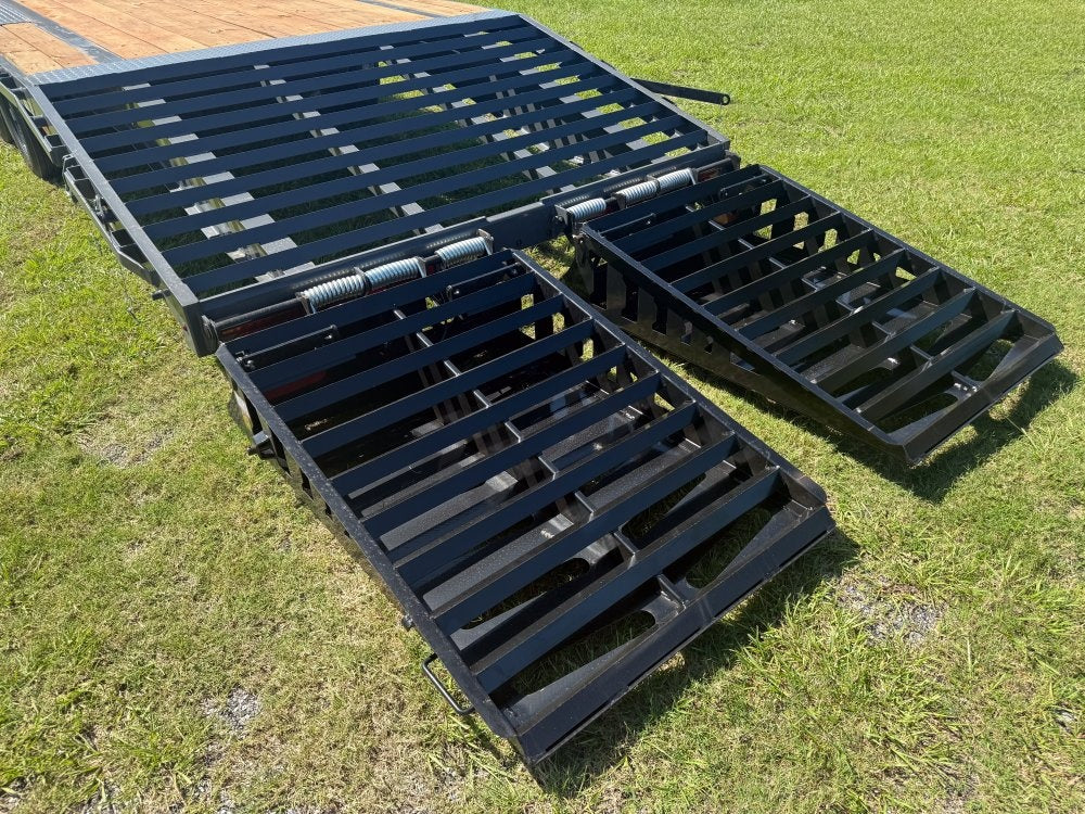 35' Dura-Haul DKO Gooseneck Hotshot Non-CDL Deckover Trailer Mega Ramps - (2) 7K Axles - Hotshot Non-CDL - DO 7K MR - TrailerSwap