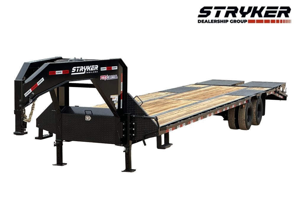 35' Stryker Gooseneck (2) 12K Axles Mega Ramps Dual Wheels - Dual Wheel Deckover - DO 12K MR - TrailerSwap