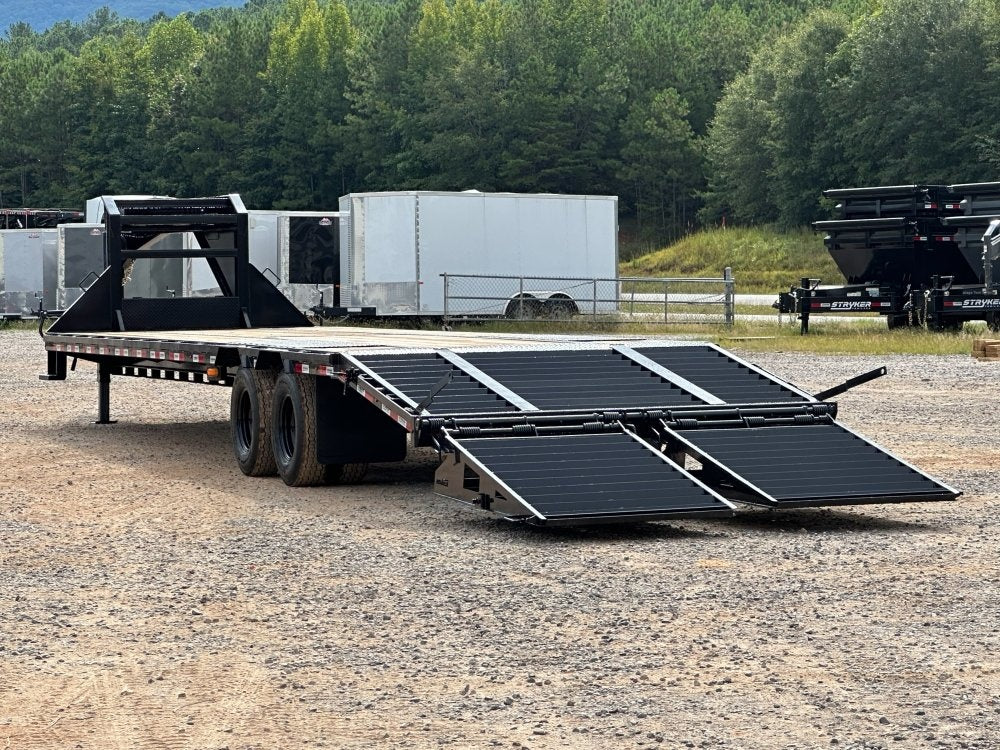 35' Stryker Gooseneck (2) 12K Axles Mega Ramps Dual Wheels - Dual Wheel Deckover - DO 12K MR - TrailerSwap