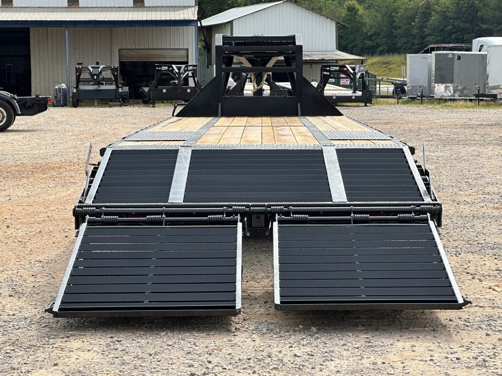 35' Stryker Gooseneck (2) 12K Axles Mega Ramps Dual Wheels - Dual Wheel Deckover - DO 12K MR - TrailerSwap