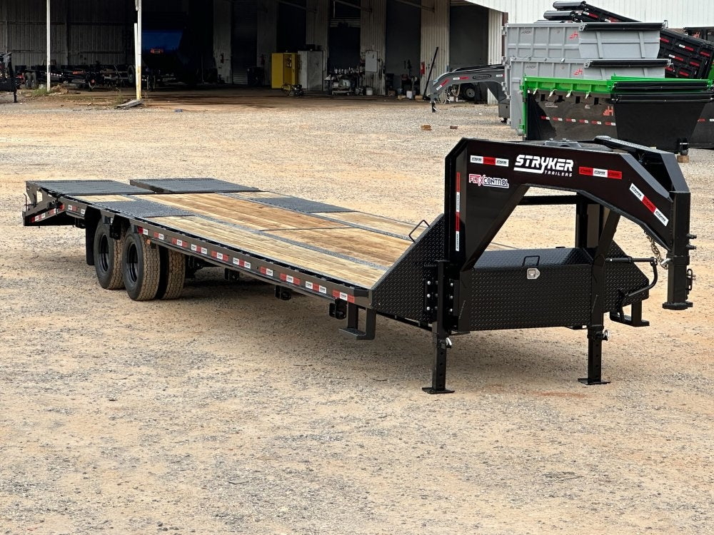 35' Stryker Gooseneck (2) 12K Axles Mega Ramps Dual Wheels - Dual Wheel Deckover - DO 12K MR - TrailerSwap