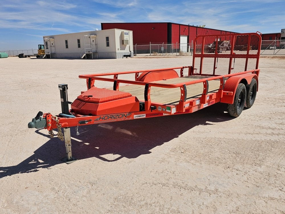 14' Horizon UTZ Bumper Pull Utility Trailer - (2) 3.5K Axles 15580