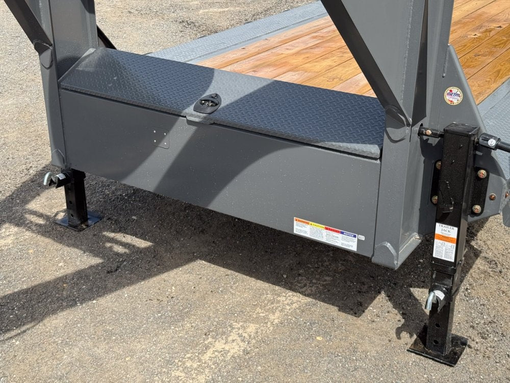 32' Dura-Hual EKH Gooseneck Equipment Trailer Drive Over Fenders Mega Ramps - (2) 10K Axles 10795