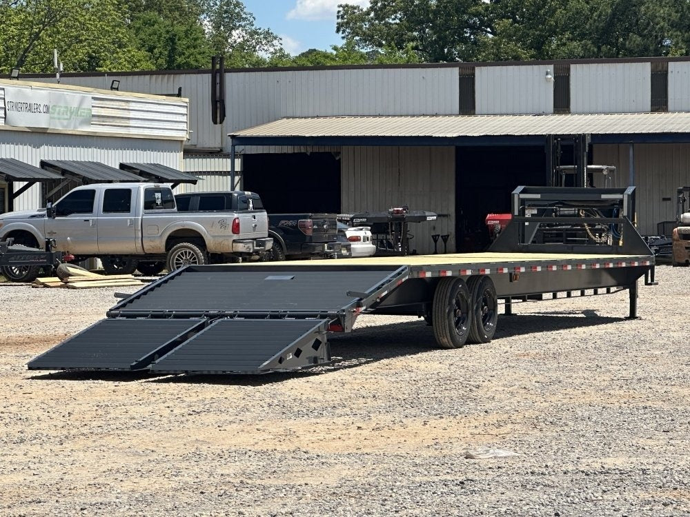 36' FS Gooseneck Mega Ramps 8k Axles 16 Ply Tires - Hotshot Non-CDL - DO 8K MR - TrailerSwap