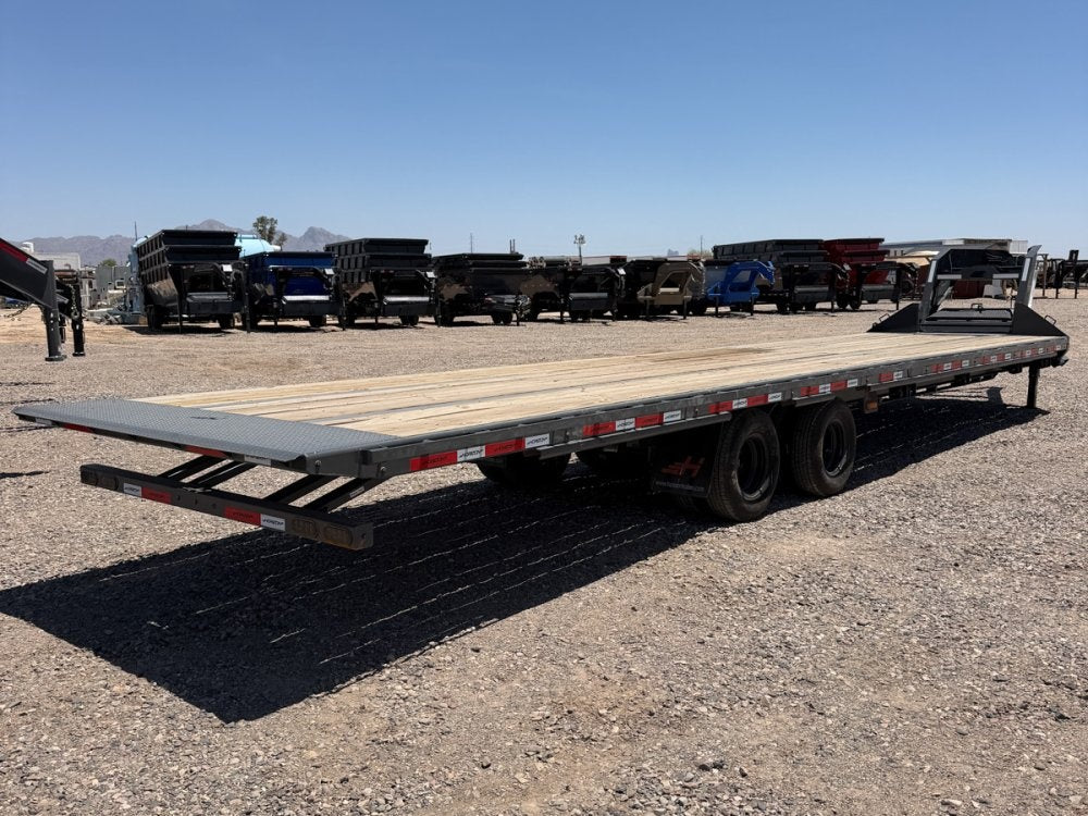 36' Horizon FFH Gooseneck Deckover Full Tilt Trailer - (2) 10k Axles - Deckover Tilt - TrailerSwap