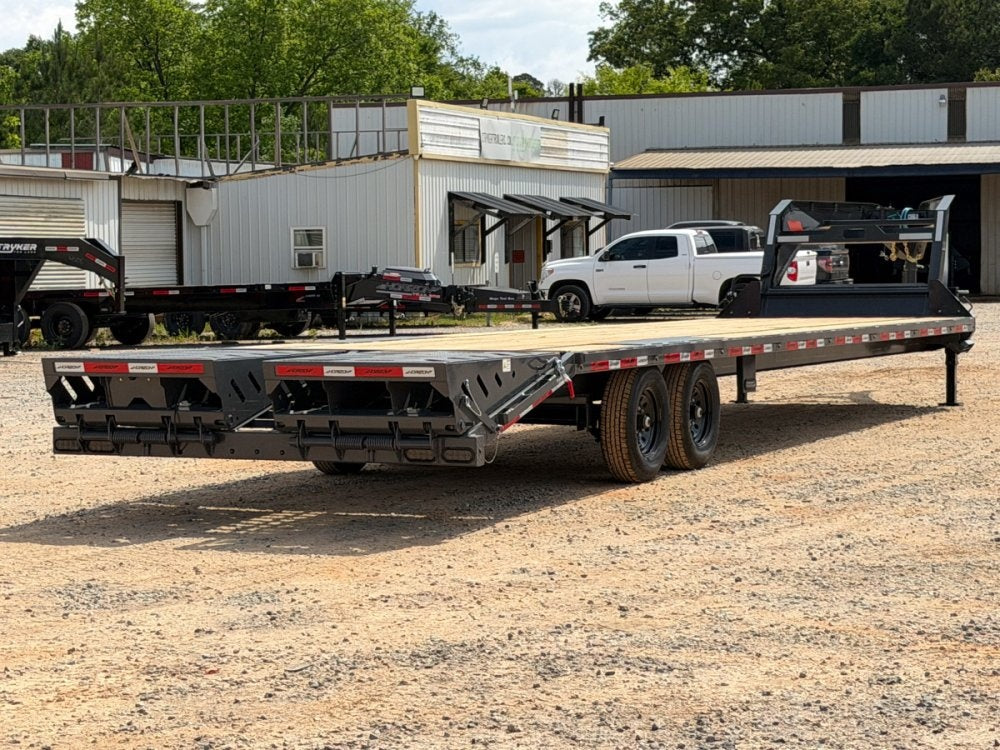 36' Horizon FTZ Gooseneck Hotshot Non-CDL Deckover Trailer Mega Ramps - (2) 7k Axles - Hotshot Non-CDL - DO 7K MR - TrailerSwap