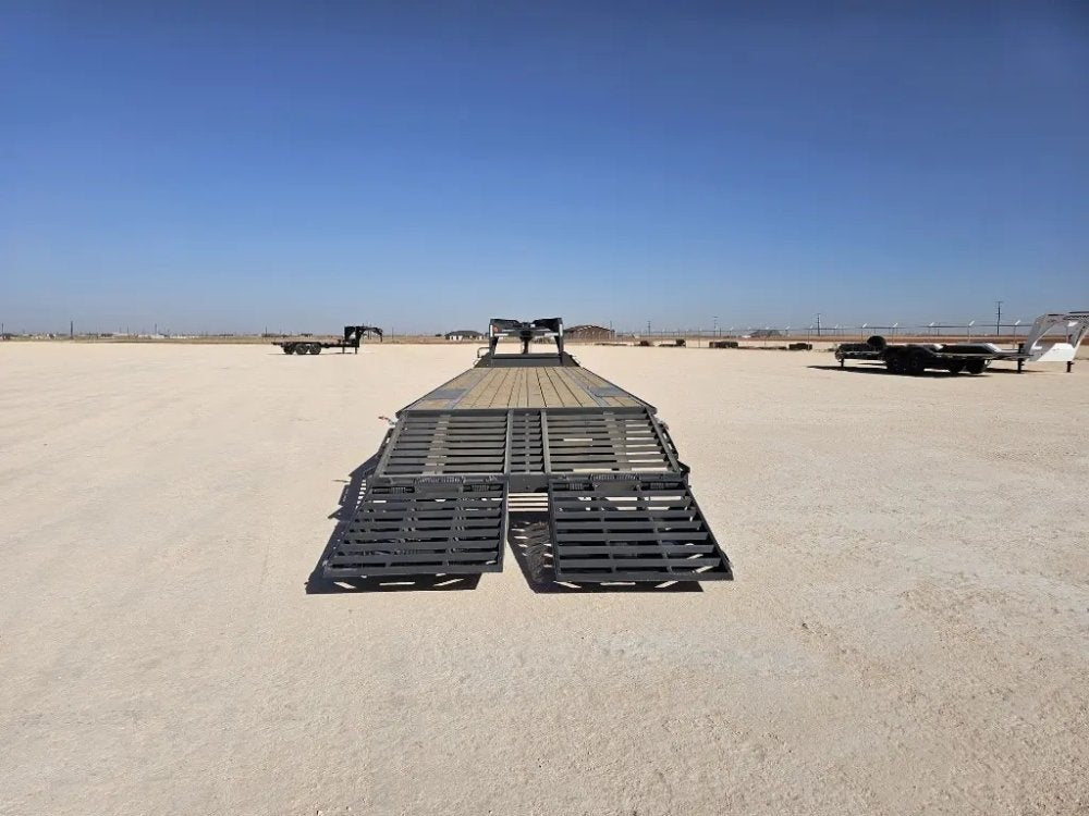 36' Horizon FTZ Gooseneck Hotshot Non-CDL Deckover Trailer Mega Ramps - (2) 7K Axles - Hotshot Non-CDL - DO 7K MR - TrailerSwap