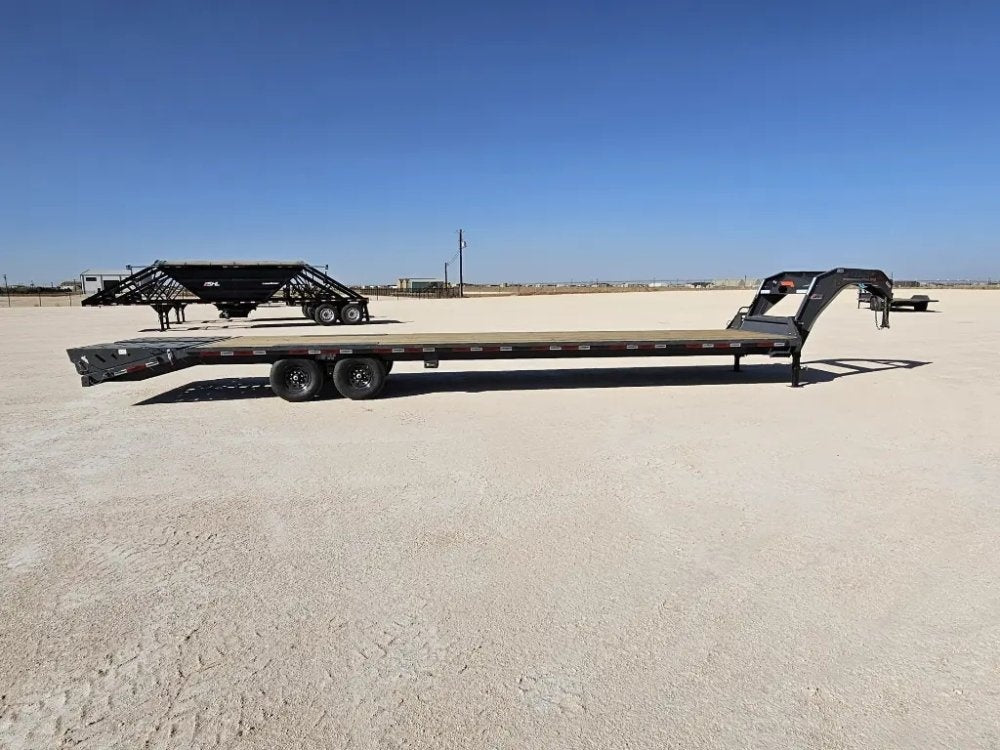 36' Horizon FTZ Gooseneck Hotshot Non-CDL Deckover Trailer Mega Ramps - (2) 7K Axles - Hotshot Non-CDL - DO 7K MR - TrailerSwap