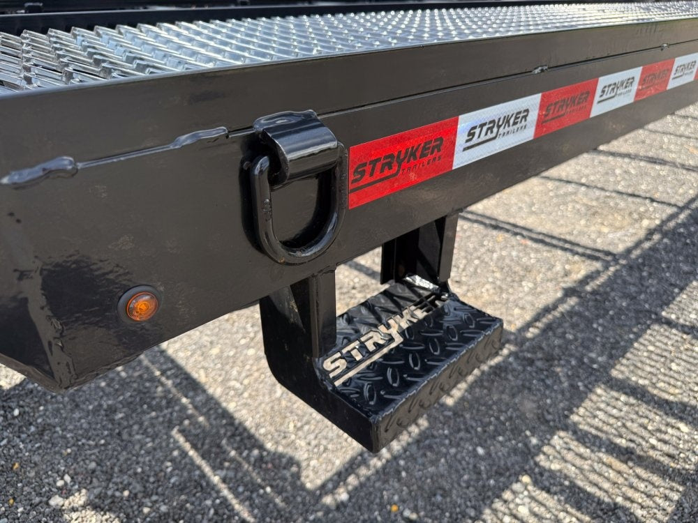 36' Stryker Bumper Pull Mesh Deck Multi Car Hauler - (2) 8k Axles - Two Car Hauler - TrailerSwap