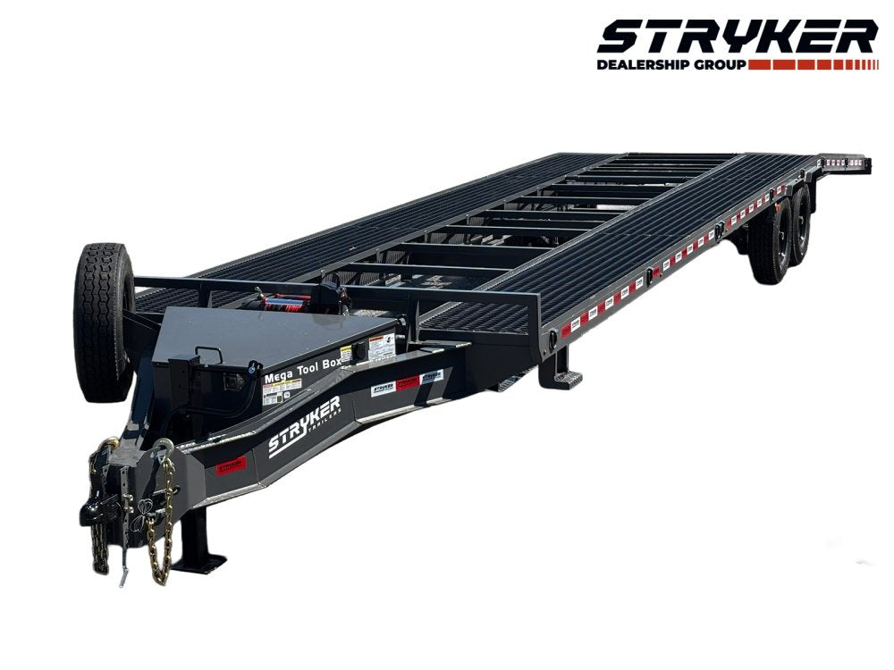 36' Stryker Bumper Pull Mesh Deck Multi Car Hauler - (2) 8k Axles - Multi Car Haulers - Two Car Hauler - TrailerSwap