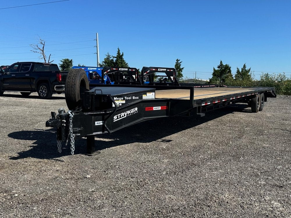 36' Stryker Stryker Bumper Pull Deckover Trailer Mega Ramps - (2) 8k Axles - Hotshot Non-CDL - DO 8K MR - TrailerSwap