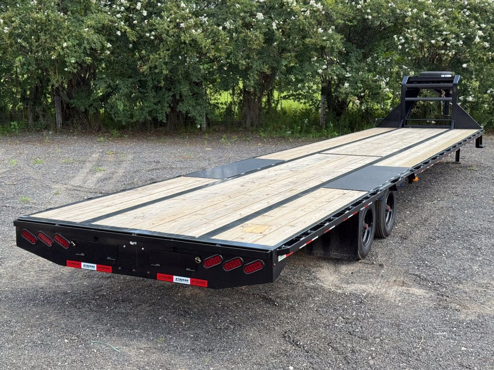 40' Stryker Hotshot Elite Gooseneck Trailer Straight Deck - (2) 10k Axles - Derated 12k GVWR 004560