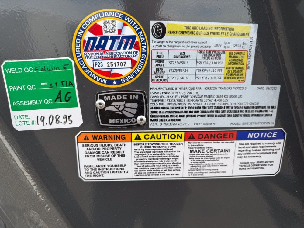 38' EWZ Gooseneck Equipment Hauler 8k Axles - Mega Ramps - Equipment Trailers - TrailerSwap