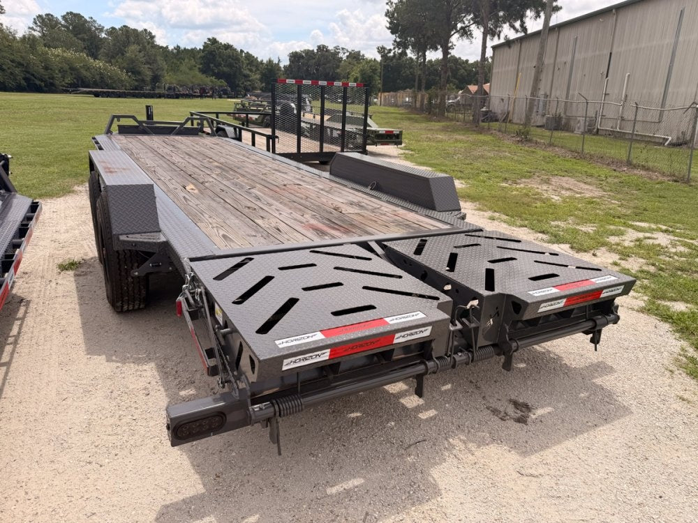 24' HEH Bumper Pull Equipment Trailer (2) 10K Axles, 3' Dove W/ Mountain Ramps 11821