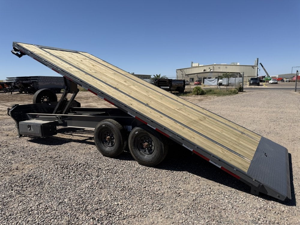 22' Horizon FFT Bumper Pull Full Deckover TIlt Trailer - (2) 8K Axles 15225