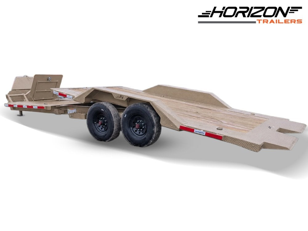 22' Horizon ETZ Bumper Pull Equipment Tilt Trailer Drive Over Fenders - (2) 8K Axles 017566