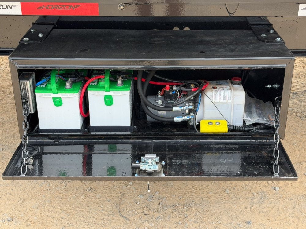 28' Horizon FTS Bumper Pull Hydraulic Deckover Tilt Trailer - 10K Axles 15102