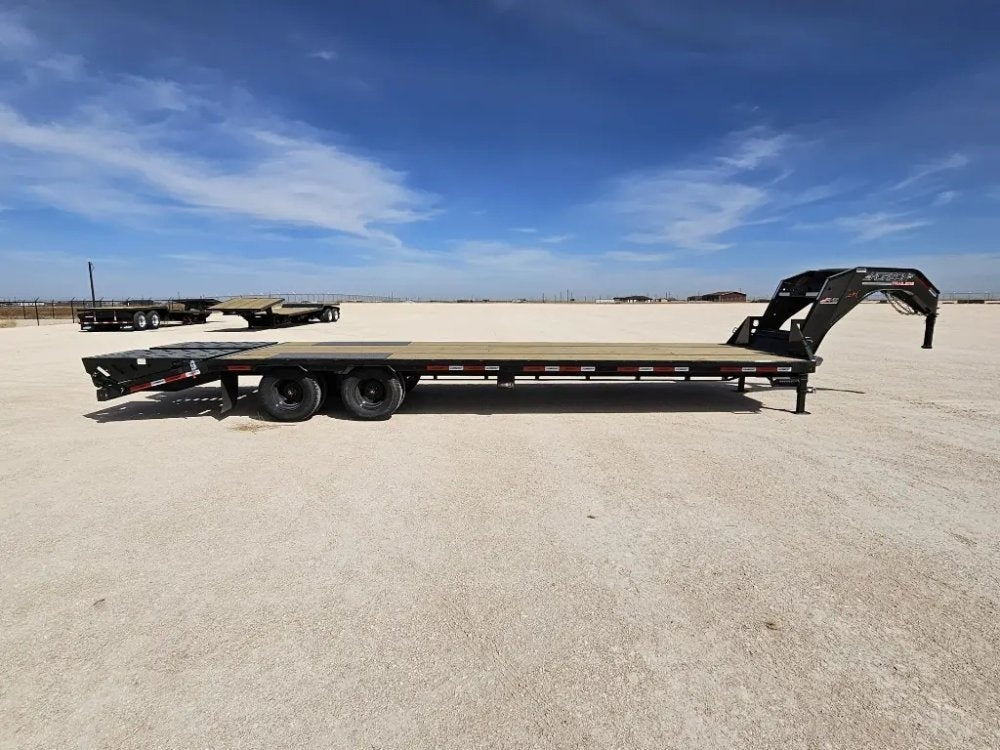 30' Horizon FHZ Gooseneck Dual Wheel Deckover Trailer Mega Ramps - (2) 10K Axles 16430