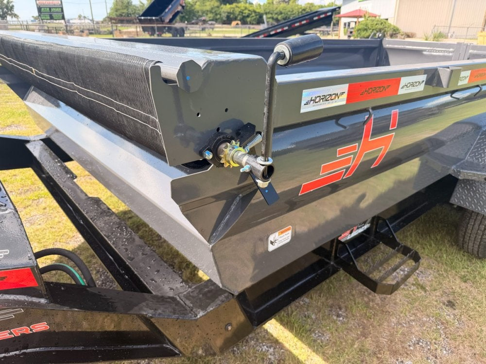 14' Horizon HZ7 Bumper Pull Dump Trailer 24" Side Walls - (2) 7K Axles 017999