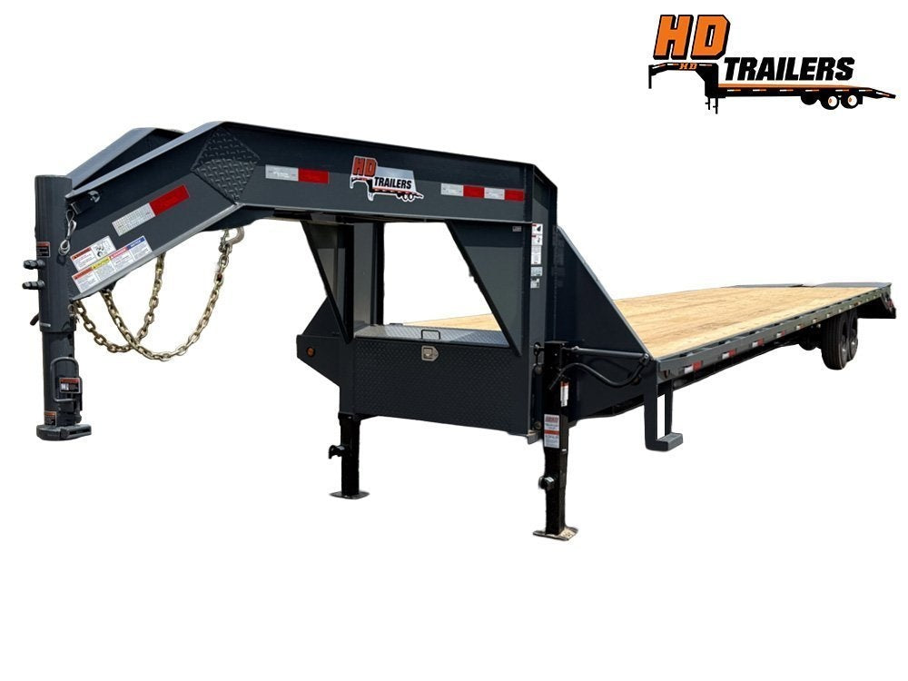 40' HD Gooseneck (2) 8k Axles Mega 16k GVWR 14ply Tires 1536