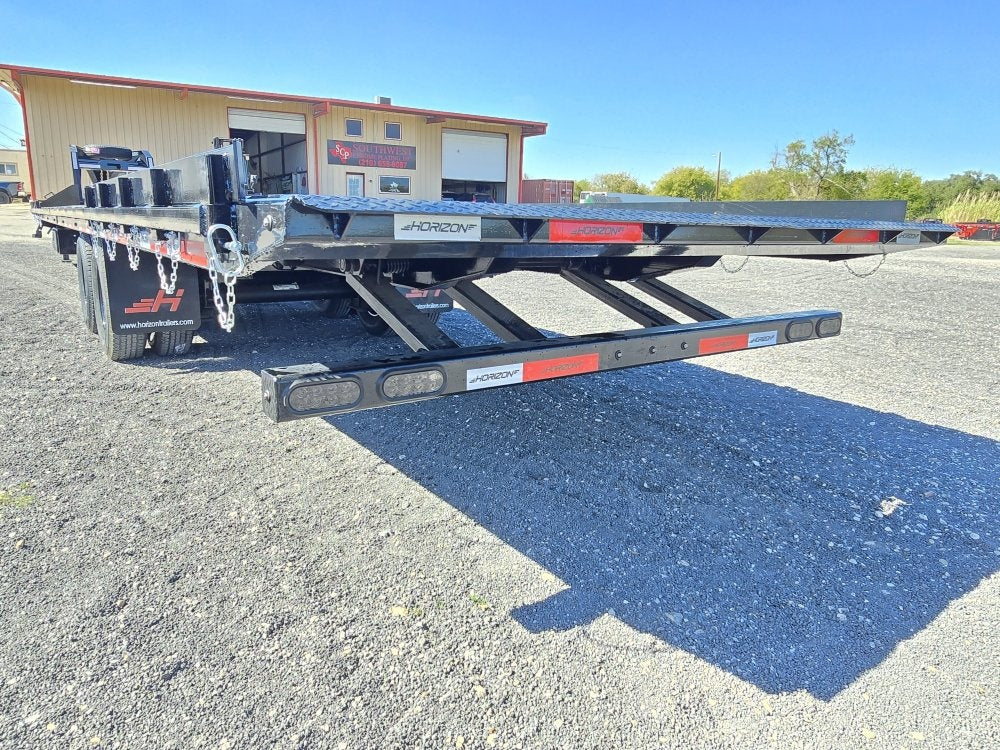 40' CFT Gooseneck Full Tilt Container Trailer, 10k Axles - Container Tilt - TrailerSwap