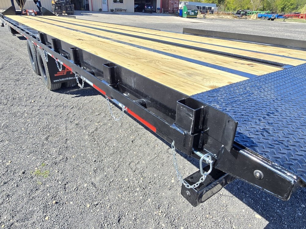 40' CFT Gooseneck Full Tilt Container Trailer, 10k Axles - Container Tilt - TrailerSwap