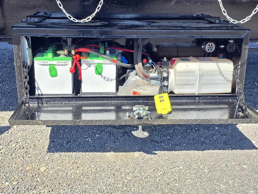 40' CFT Gooseneck Full Tilt Container Trailer, 10k Axles - Container Tilt - TrailerSwap