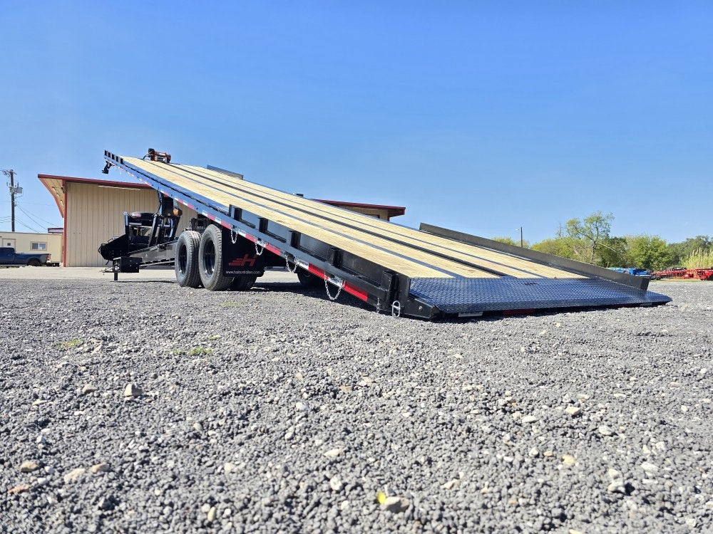 40' CFT Gooseneck Full Tilt Container Trailer, 10k Axles - Container Tilt - TrailerSwap