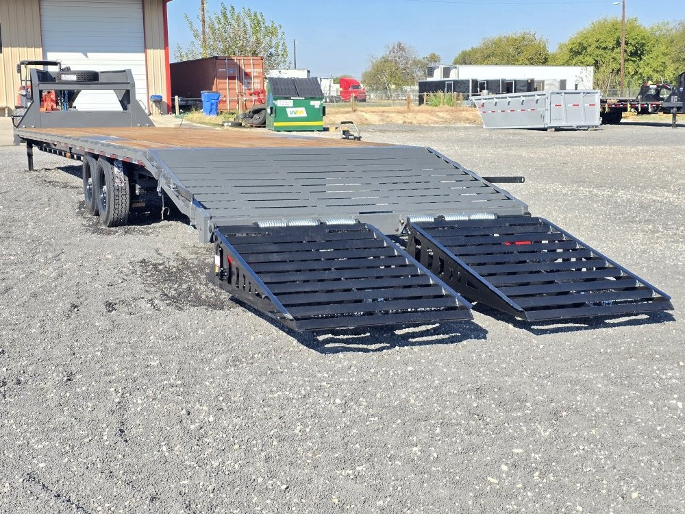 40' DKO Gooseneck Deckover 35' + 5' Mega Ramps (2) 8K Axles - Hotshot Non-CDL - DO 8K MR - TrailerSwap