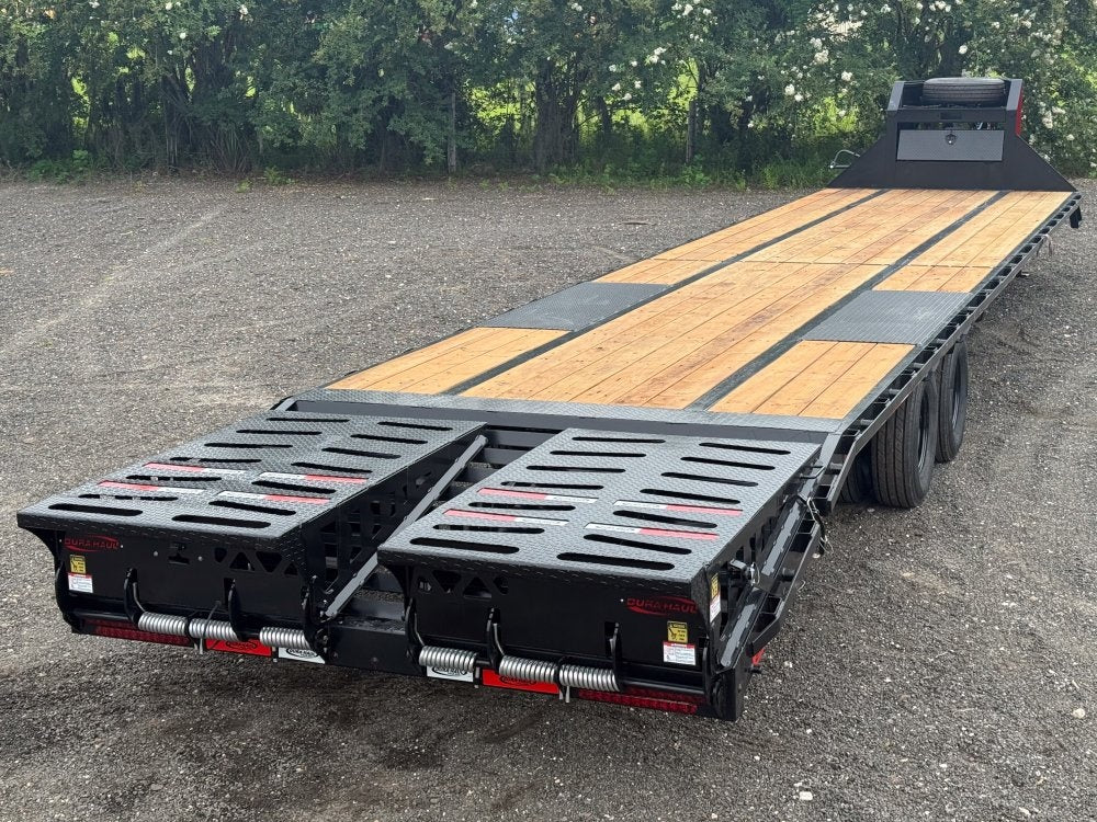 40' Dura-Haul DKO Gooseneck Hotshot Non-CDL Deckover Trailer Mega Ramps- (2) 7K Axles - Hotshot Non-CDL - DO 7K MR - TrailerSwap