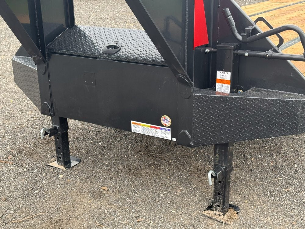 40' Dura-Haul DKO Gooseneck Hotshot Non-CDL Deckover Trailer Mega Ramps- (2) 7K Axles - Hotshot Non-CDL - DO 7K MR - TrailerSwap