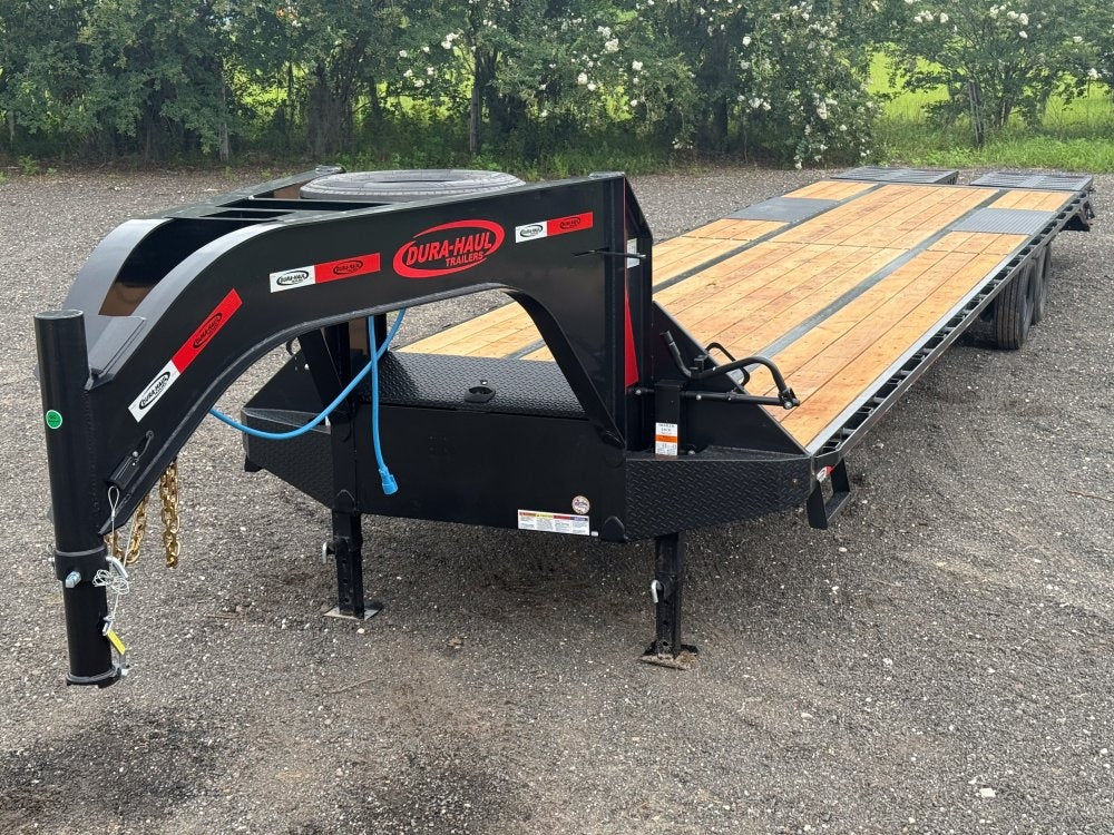 40' Dura-Haul DKO Gooseneck Hotshot Non-CDL Deckover Trailer Mega Ramps- (2) 7K Axles - Hotshot Non-CDL - DO 7K MR - TrailerSwap