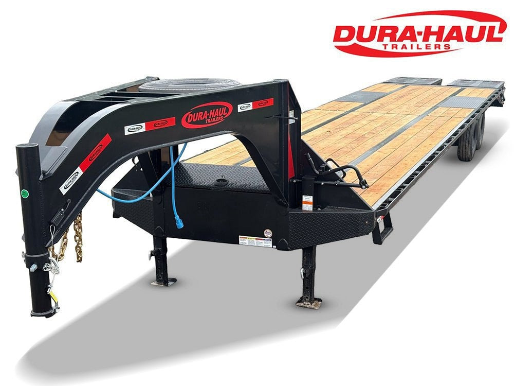 40' Dura-Haul DKO Gooseneck Hotshot Non-CDL Deckover Trailer Mega Ramps- (2) 7K Axles - Hotshot Non-CDL - DO 7K MR - TrailerSwap
