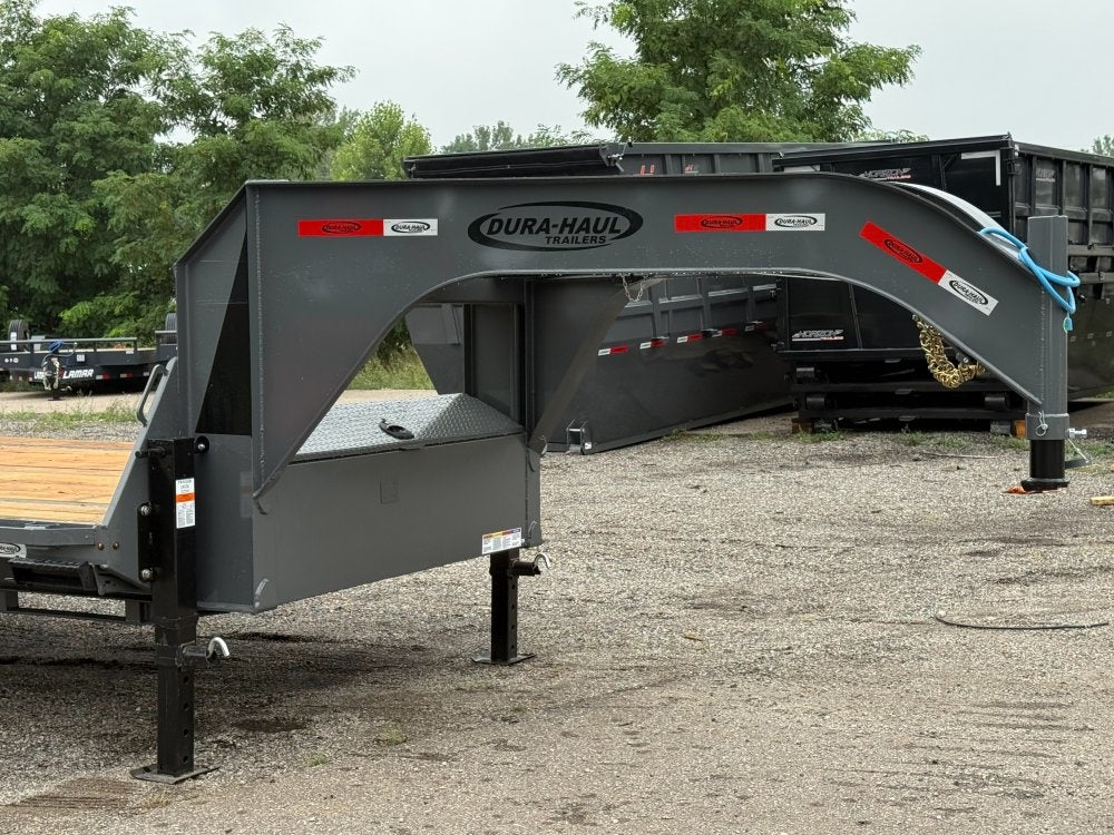 40' Dura-Haul DKO Gooseneck Hotshot Non-CDL Deckover Trailer Mega Ramps- (2) 7K Axles - Hotshot Non-CDL - DO 7K MR - TrailerSwap