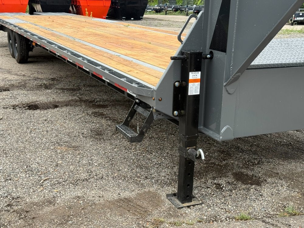 40' Dura-Haul DKO Gooseneck Hotshot Non-CDL Deckover Trailer Mega Ramps- (2) 7K Axles - Hotshot Non-CDL - DO 7K MR - TrailerSwap