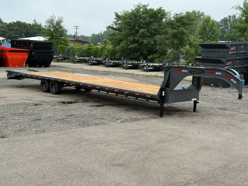 40' Dura-Haul DKO Gooseneck Hotshot Non-CDL Deckover Trailer Mega Ramps- (2) 7K Axles - Hotshot Non-CDL - DO 7K MR - TrailerSwap