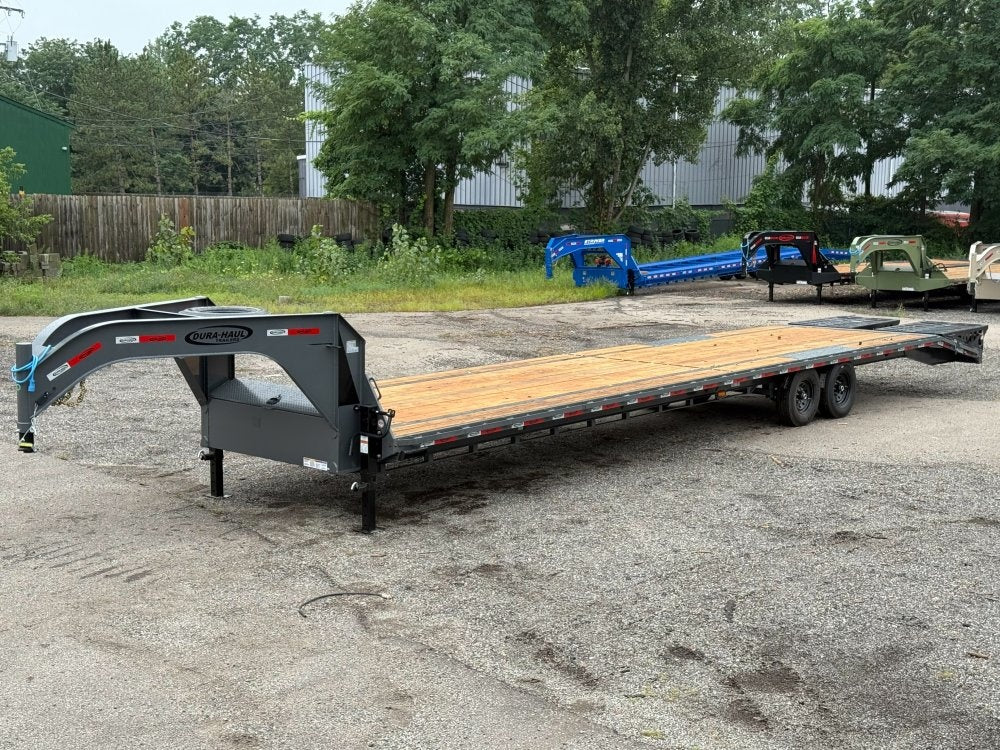 40' Dura-Haul DKO Gooseneck Hotshot Non-CDL Deckover Trailer Mega Ramps- (2) 7K Axles - Hotshot Non-CDL - DO 7K MR - TrailerSwap