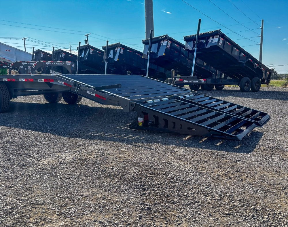 40' Dura-Haul DKO Gooseneck Hotshot Non-CDL Deckover Trailer Mega Ramps - (2) 8K Axles - Hotshot Non-CDL - DO 8K MR - TrailerSwap