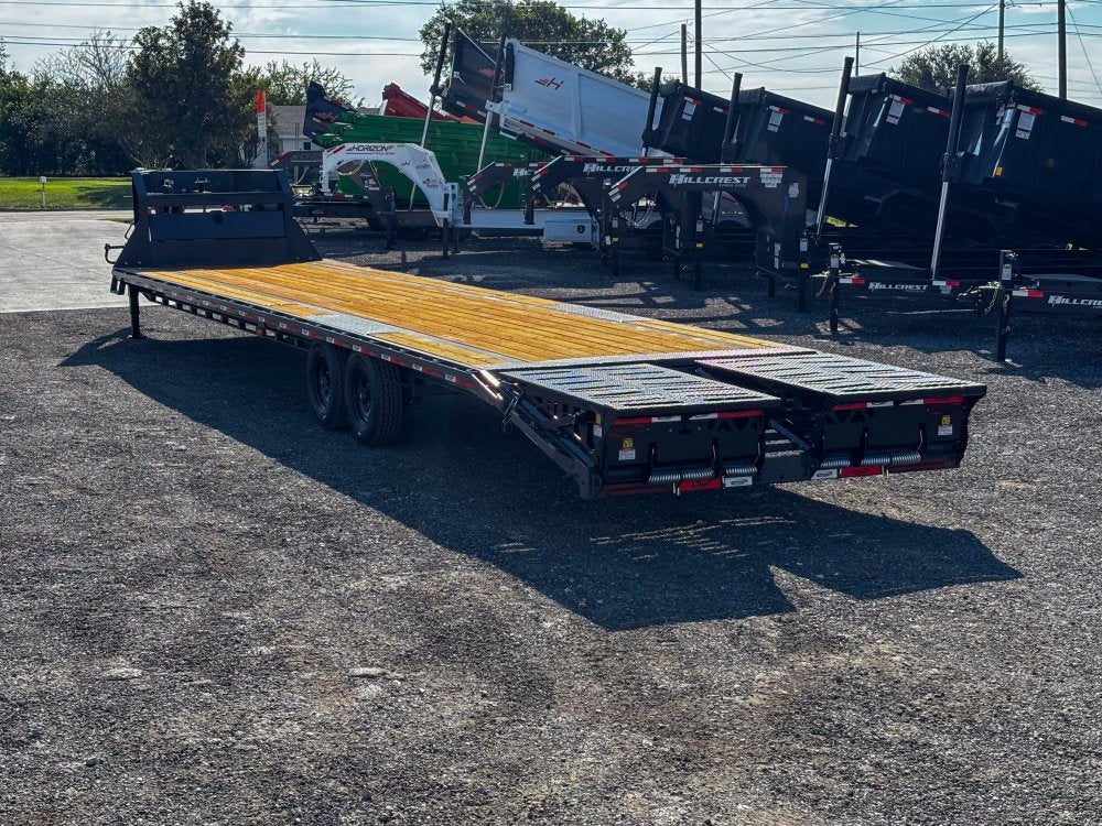 40' Dura-Haul DKO Gooseneck Hotshot Non-CDL Deckover Trailer Mega Ramps - (2) 8K Axles - Hotshot Non-CDL - DO 8K MR - TrailerSwap