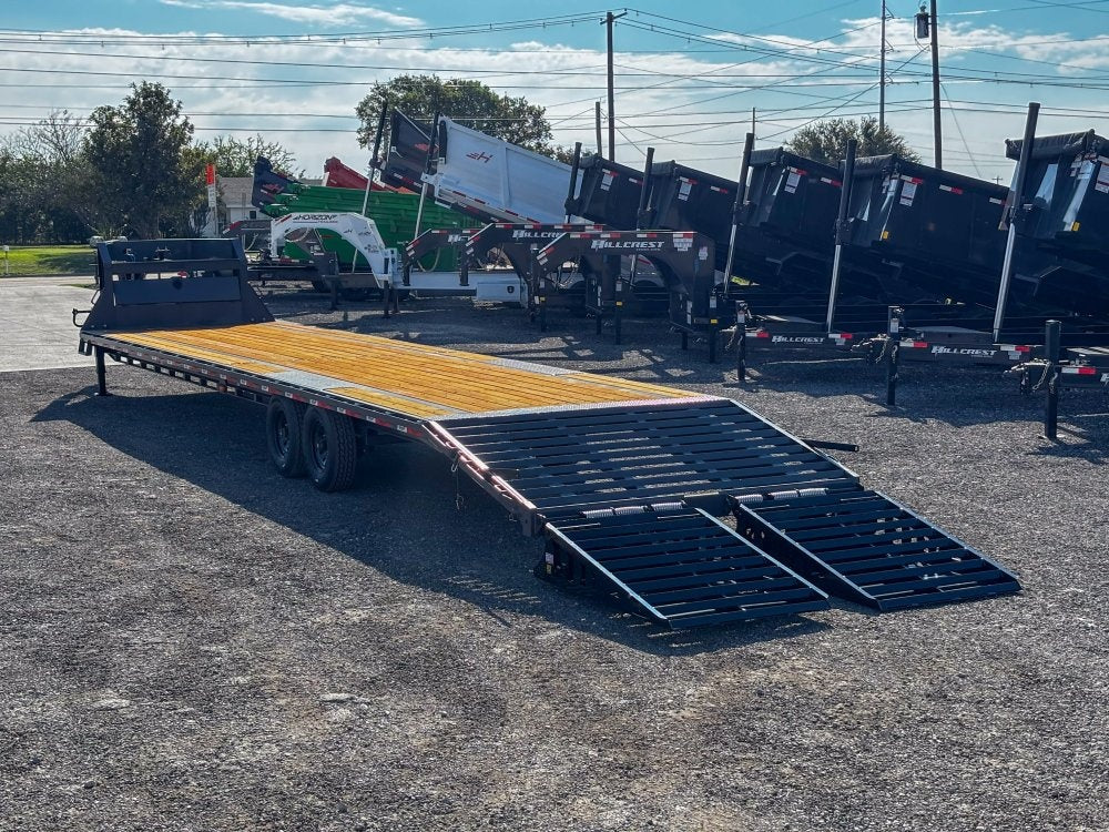 40' Dura-Haul DKO Gooseneck Hotshot Non-CDL Deckover Trailer Mega Ramps - (2) 8K Axles - Hotshot Non-CDL - DO 8K MR - TrailerSwap